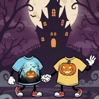 🕯️Hallowenské rande naslepo.💘 Najde někdy náš maskot Trendoš triko svého života? Co myslíte? Jsme zvědaví na vaše tipy.💛🩵...