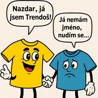 Tak co myslíte, přidá se nudné bezejmenné tričko k nám? 🤩👚👕